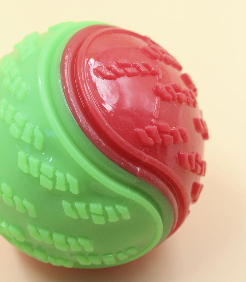 Dogs  Interactive Toys Soft TPR Toys for Dog Pet Teeth Cleaning Bite Resistance Squeaky Dog Ball Toy